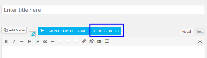 ARMember restrict partial content classic editor
