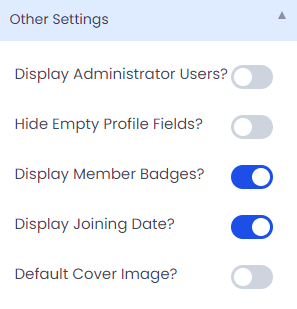 ARMember profile other settings