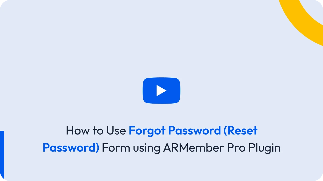 Forgot Password (Reset Password)